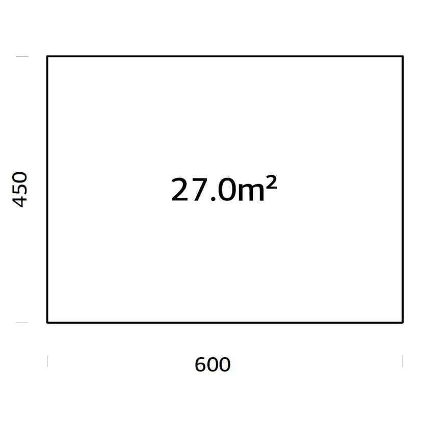 Träbalksgrund Palmako 6x4,5 m (inkl. LogFoot)