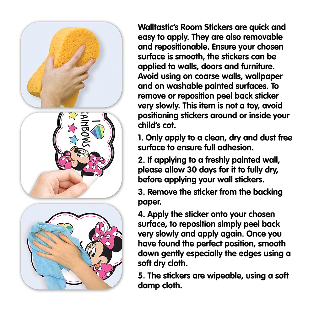 Väggdekor Walltastic Disney Mimmi Wall