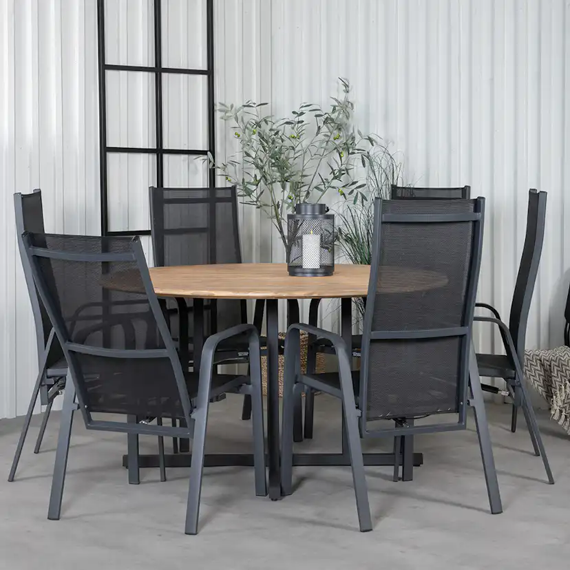 Matgrupp Venture Home Zurc med 6 Curz Matstolar