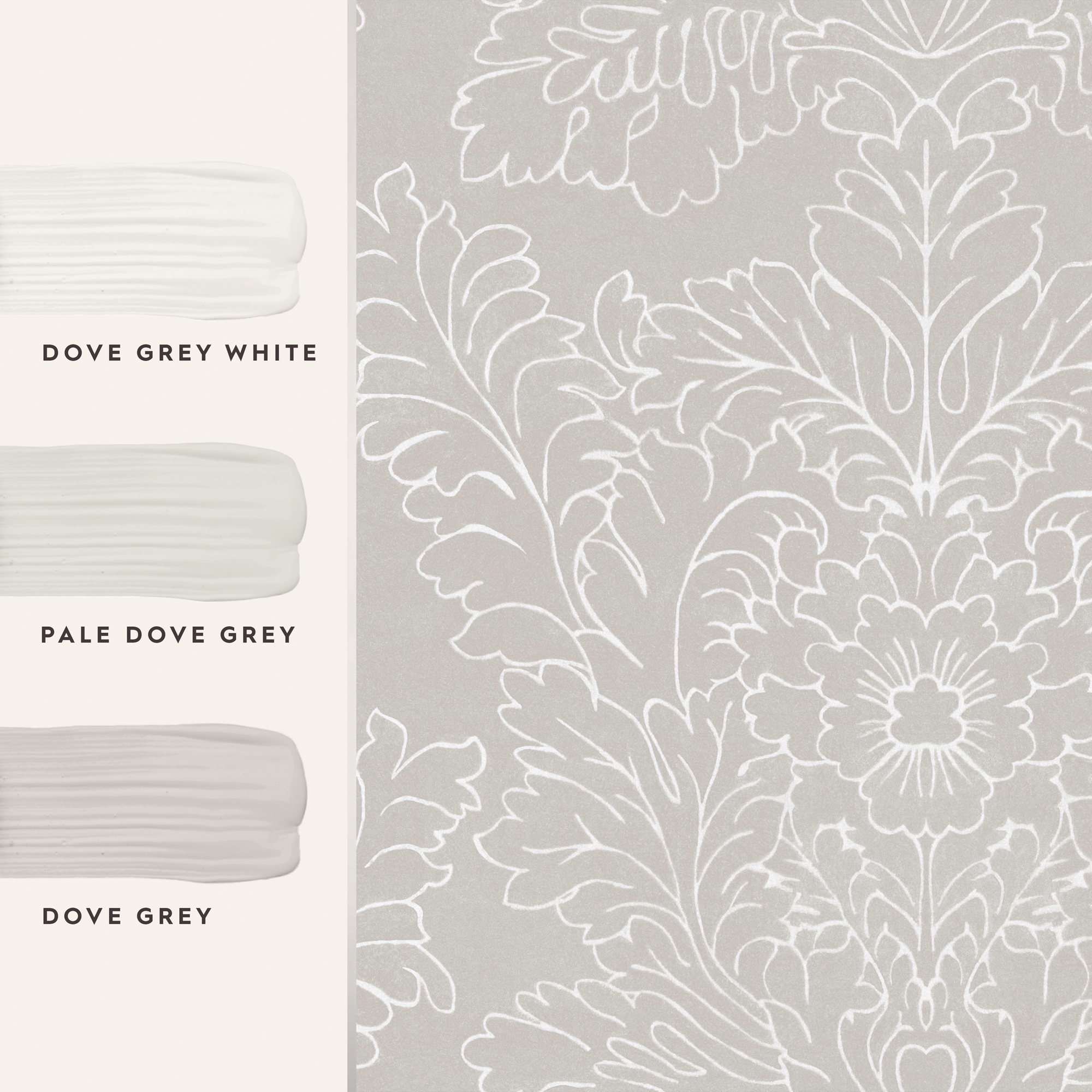 Tapet Laura Ashley Silchester Dove Grå 119853