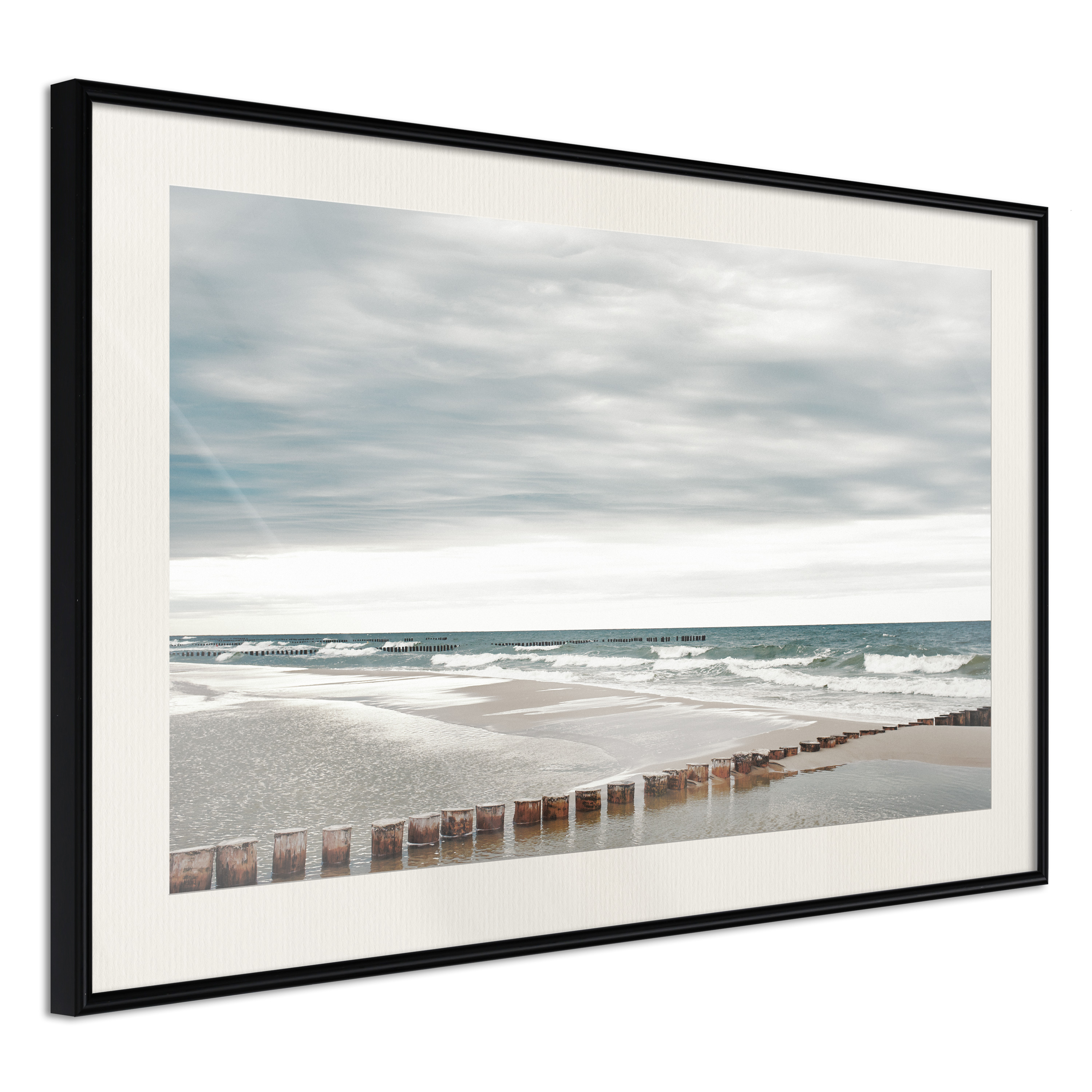 Affisch - Baltic Sea [Poster] 30x20 Svart ram med passepartout, 30x20 cm