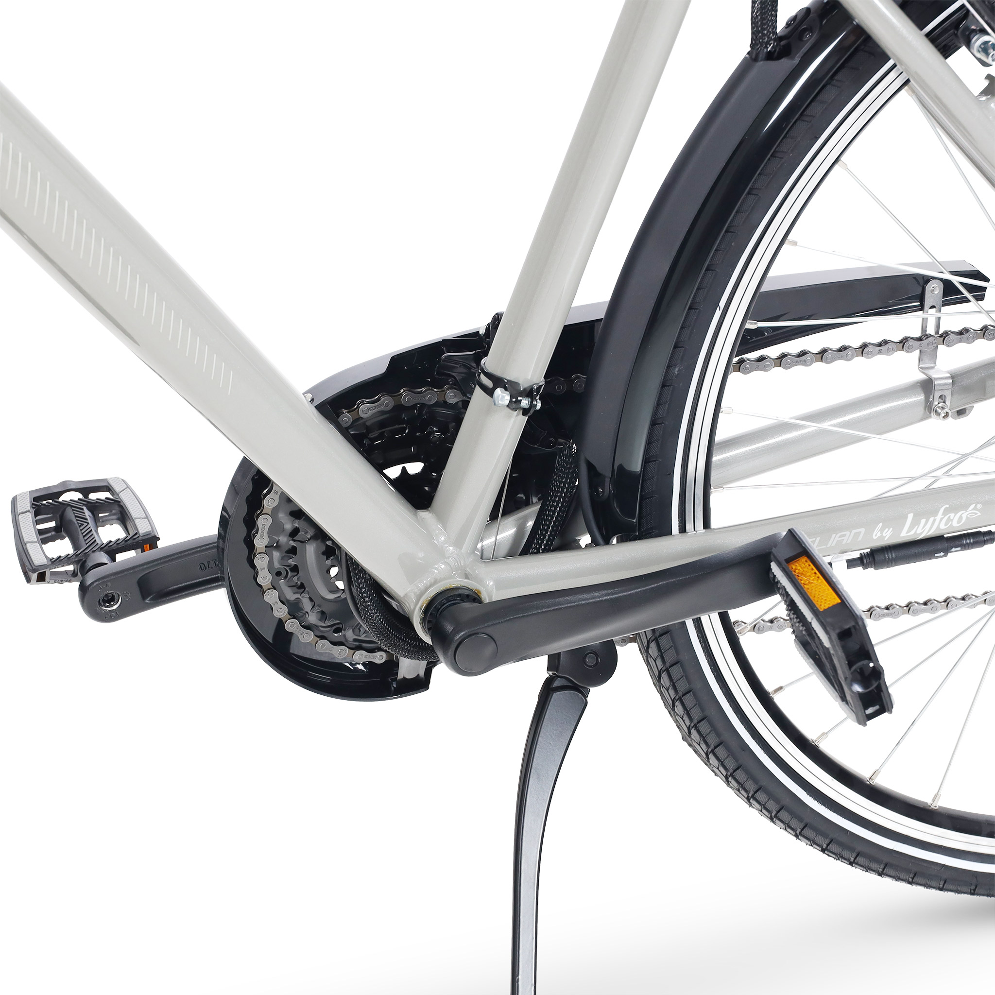 Elcykel Lyfco Herr 28" - Elian 10,4 Ah Silver