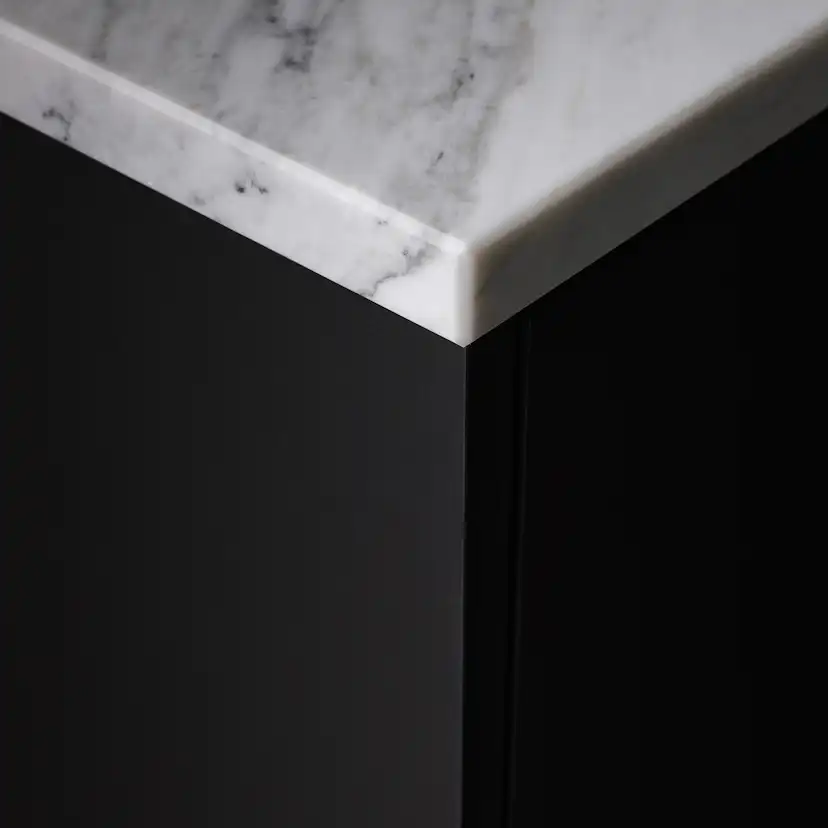 Bänkskiva Miller Badrum Sten City med 2 Underlimmade Tvättställ