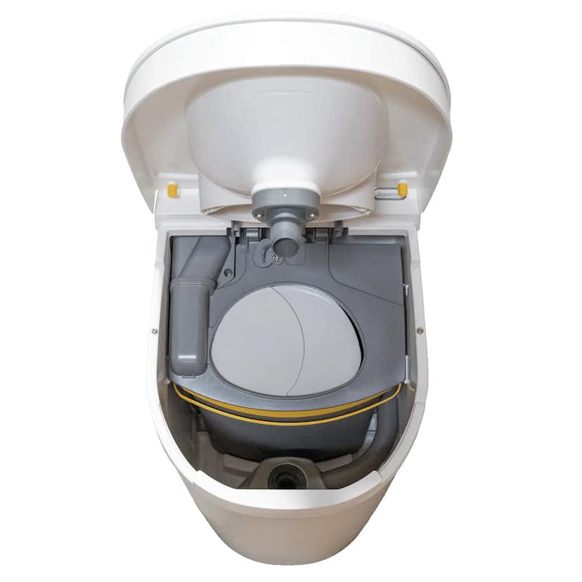 Fritidstoalett Separett Tiny® urinseparerande toalett med urinledning