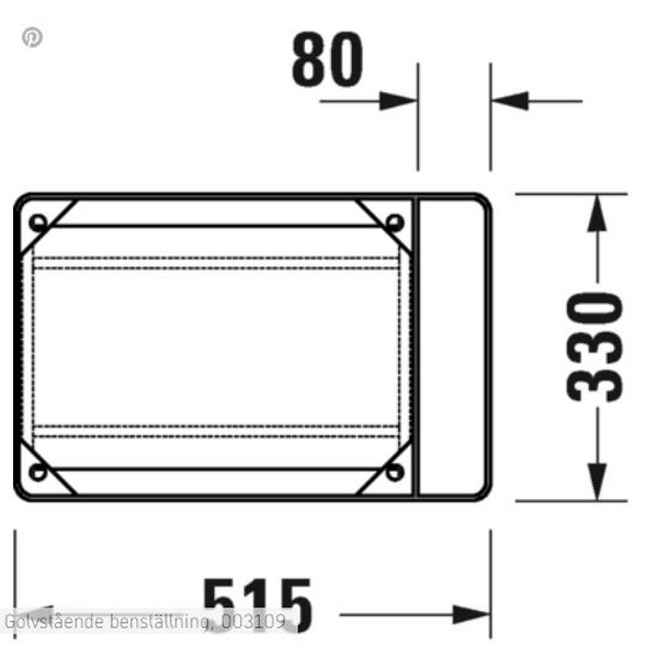 Benställning Duravit DuraSquare Golvstående till Tvättställ