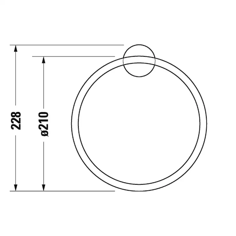 Handduksring Duravit Starck T 009947