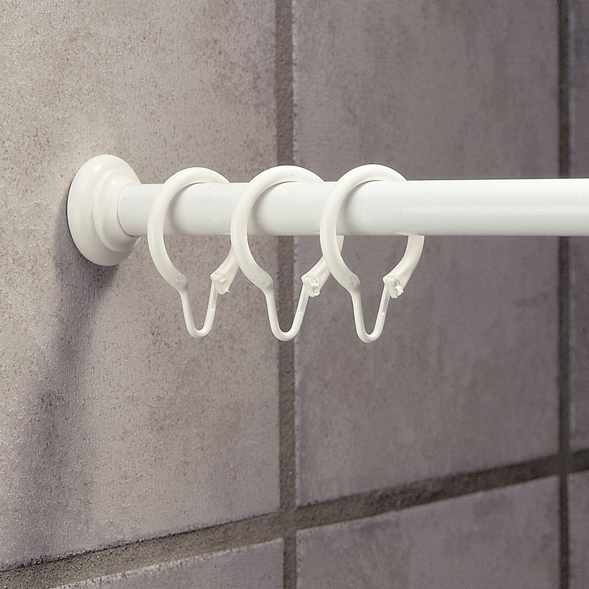 Duschring Debel Med Låsning Vit 12st