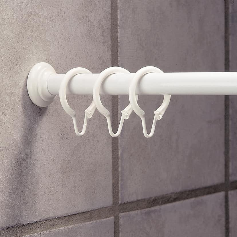 Duschring Debel Med Låsning Vit 12st