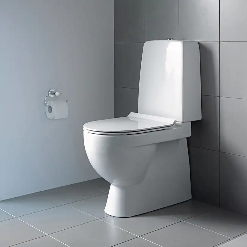 Toalettstol Duravit Durastyle Rimless 010701 med Mjukstängande Hårdsits