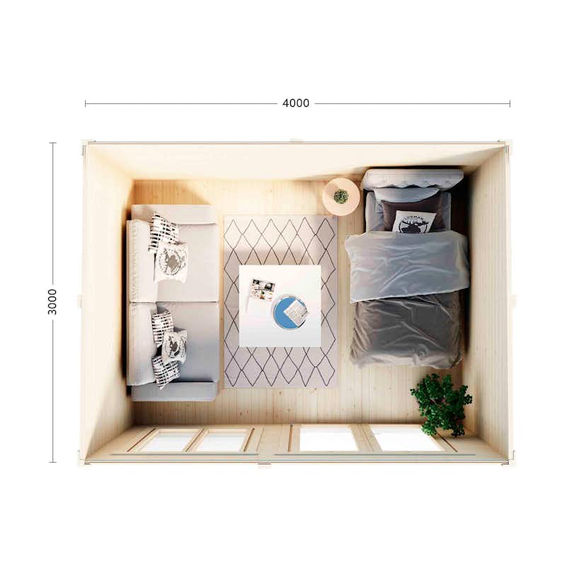 Friggebod Luoman Lillevilla 387