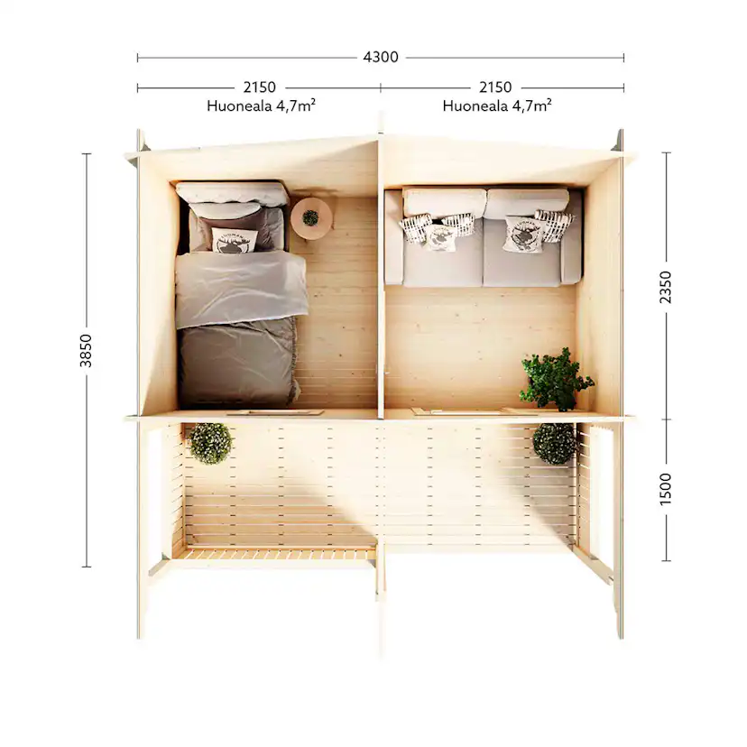 Stuga Luoman Lillevilla Keitele 10,1 m2