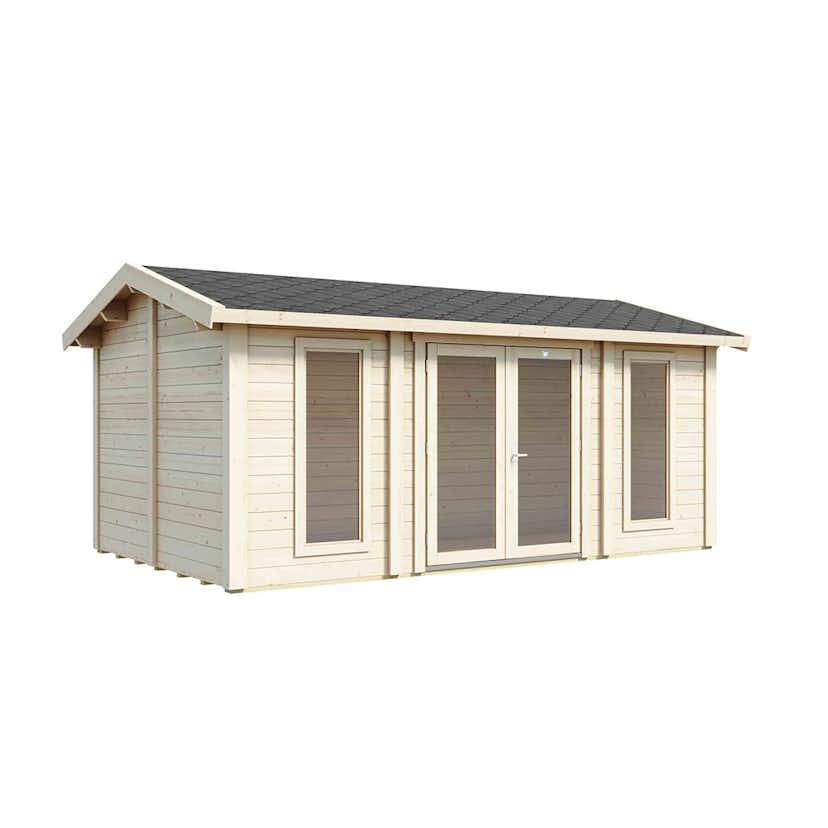 Attefallshus Luoman Lillevilla Pemu 15 m² Komplett Stuga med Sadeltak