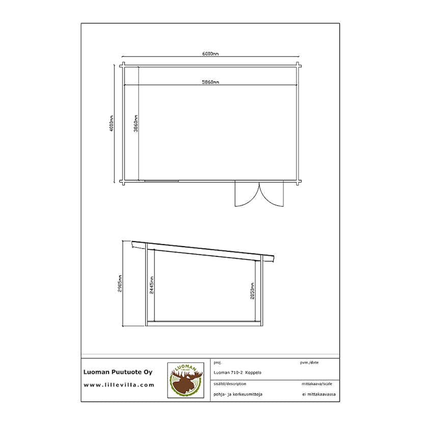 Stuga Luoman Lillevilla Koppelo 24 m2
