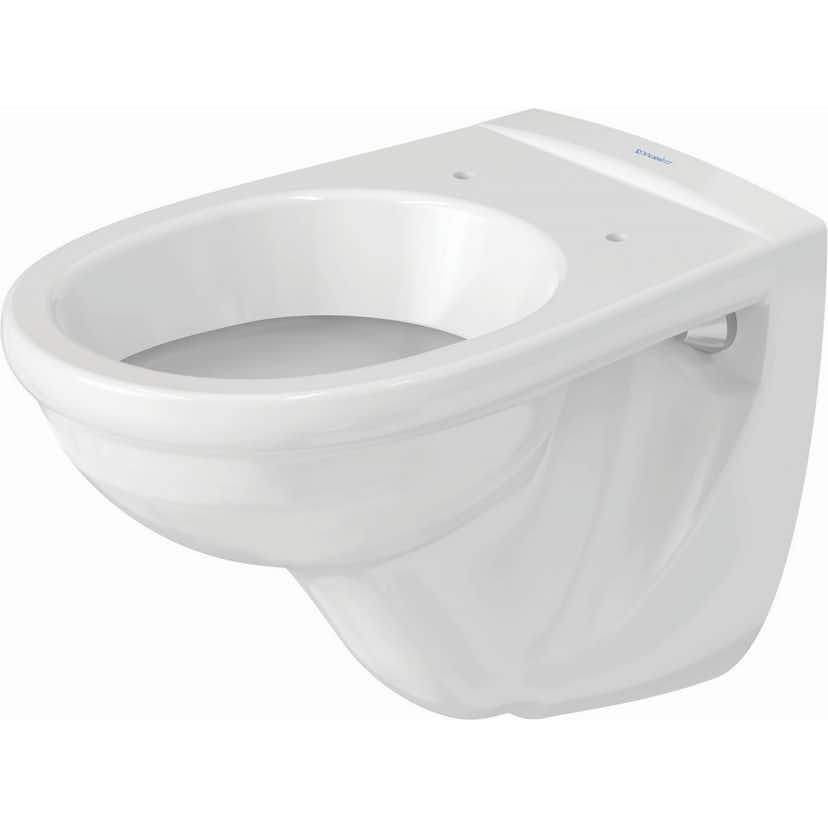 Toalettpaket Duravit D-Code med Vägghängd Toalettstol, Fixtur och Spolknapp