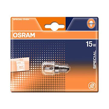 Ugnslampa Osram 15W E14 Klar Sb 300gr Blister 1-pack