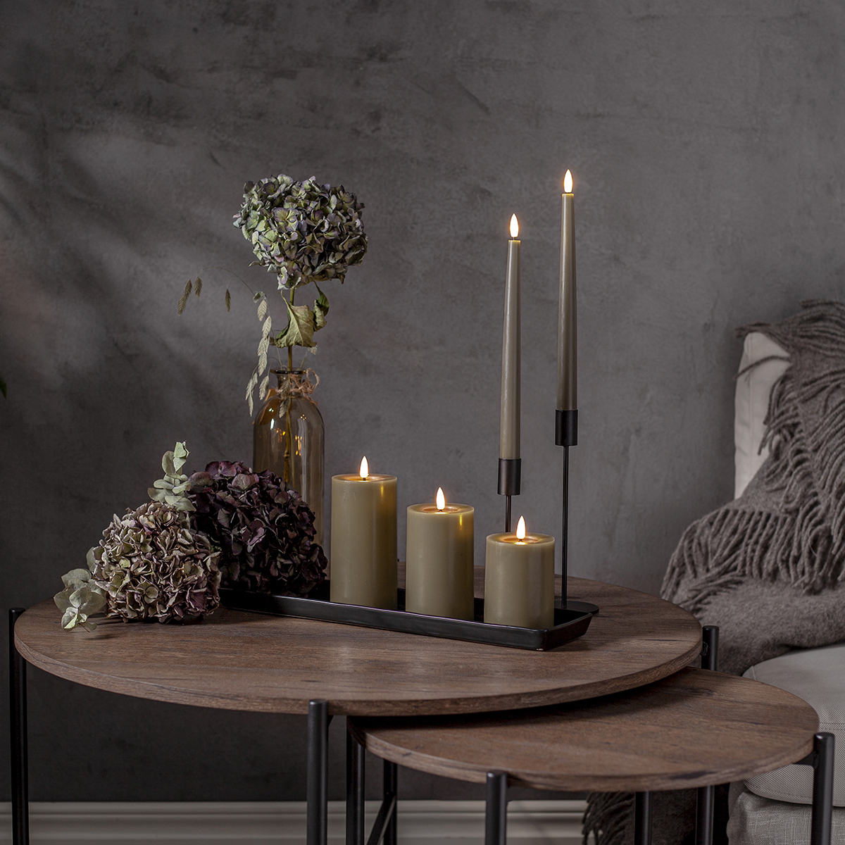 LED-Blockljus Star Trading Flamme Flow 12,5 cm