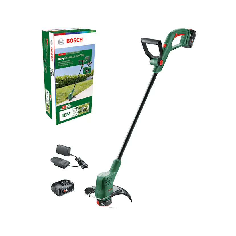 Grästrimmer Bosch Power Tools Easygrasscut med 2 st Batteri och Laddare