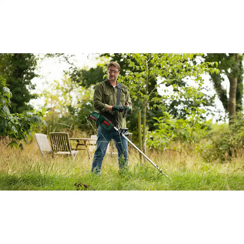 Grästrimmer Bosch Power Tools Advgrasscut med Batteri och Laddare