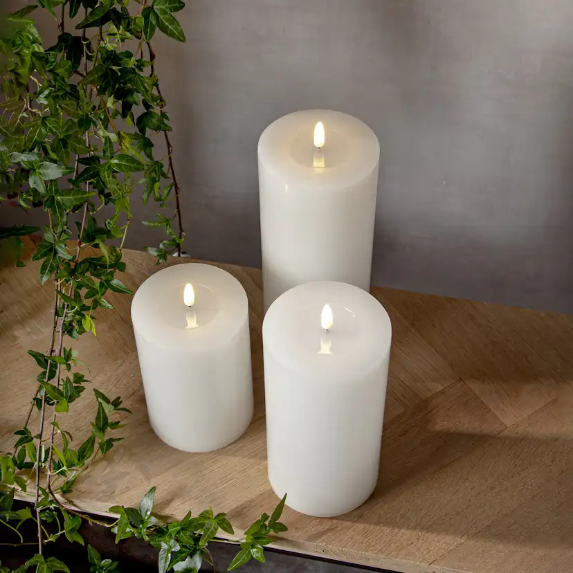 Blockljus Star Trading Flamme Flow Big Batteriljus