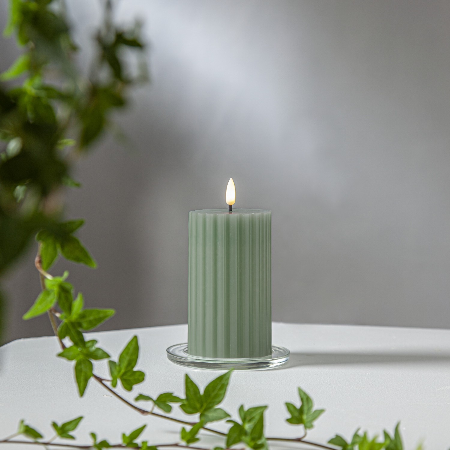 Blockljus Star Trading Flamme Stripe