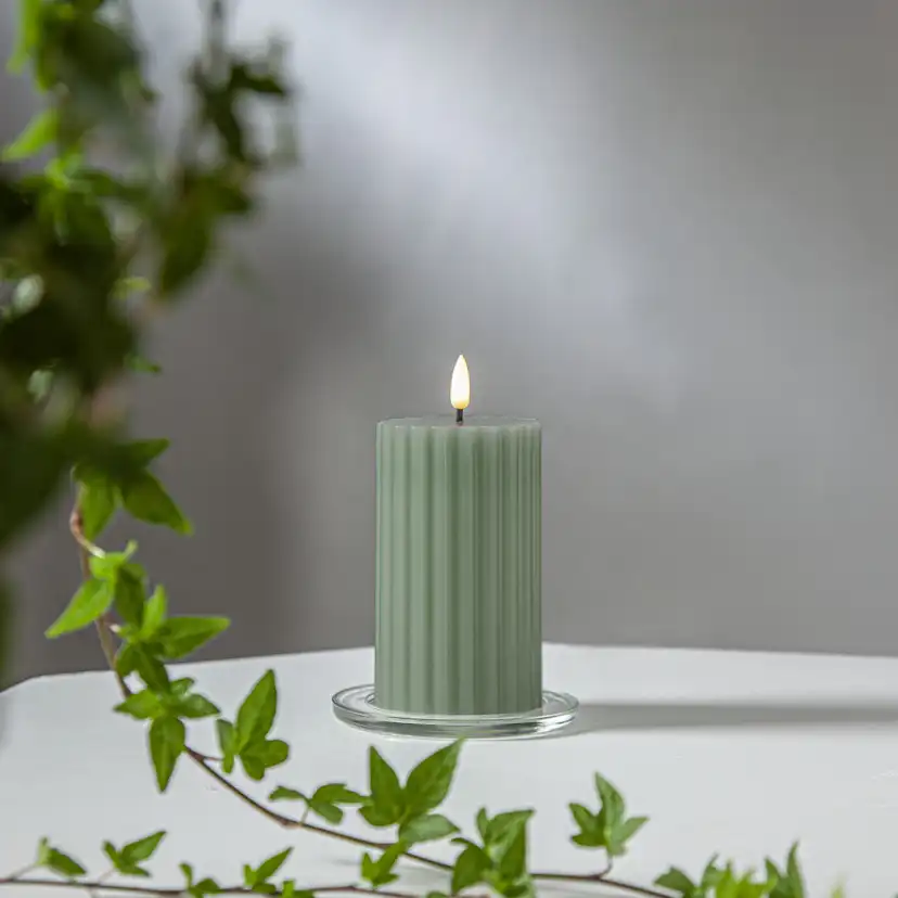 Blockljus Star Trading Flamme Stripe