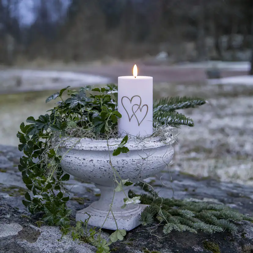 Ljus Star Trading Flamme Heart Batteriljus