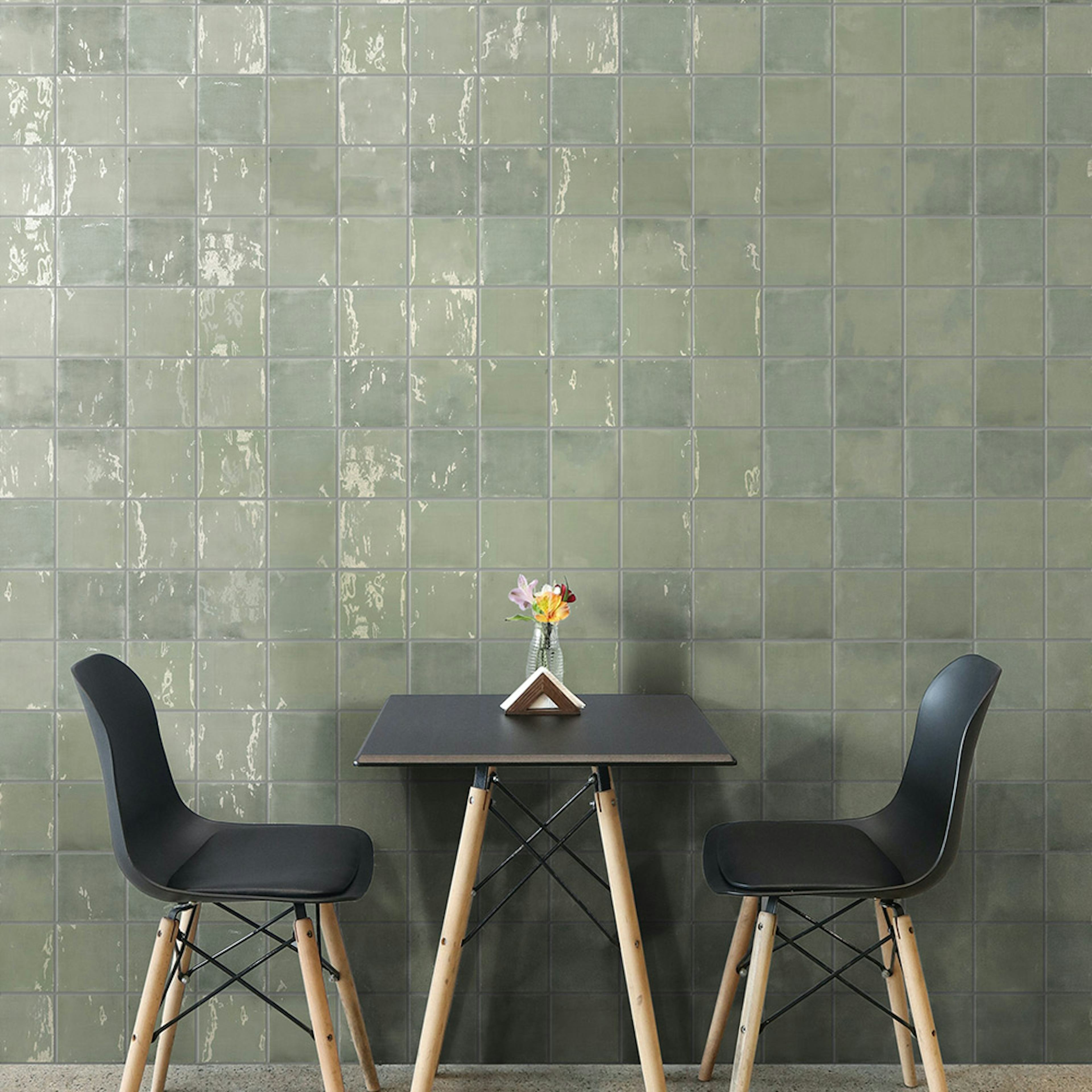 Kakel Lhådös Bristol Aquamarine 12,5x12,5 Blank cm