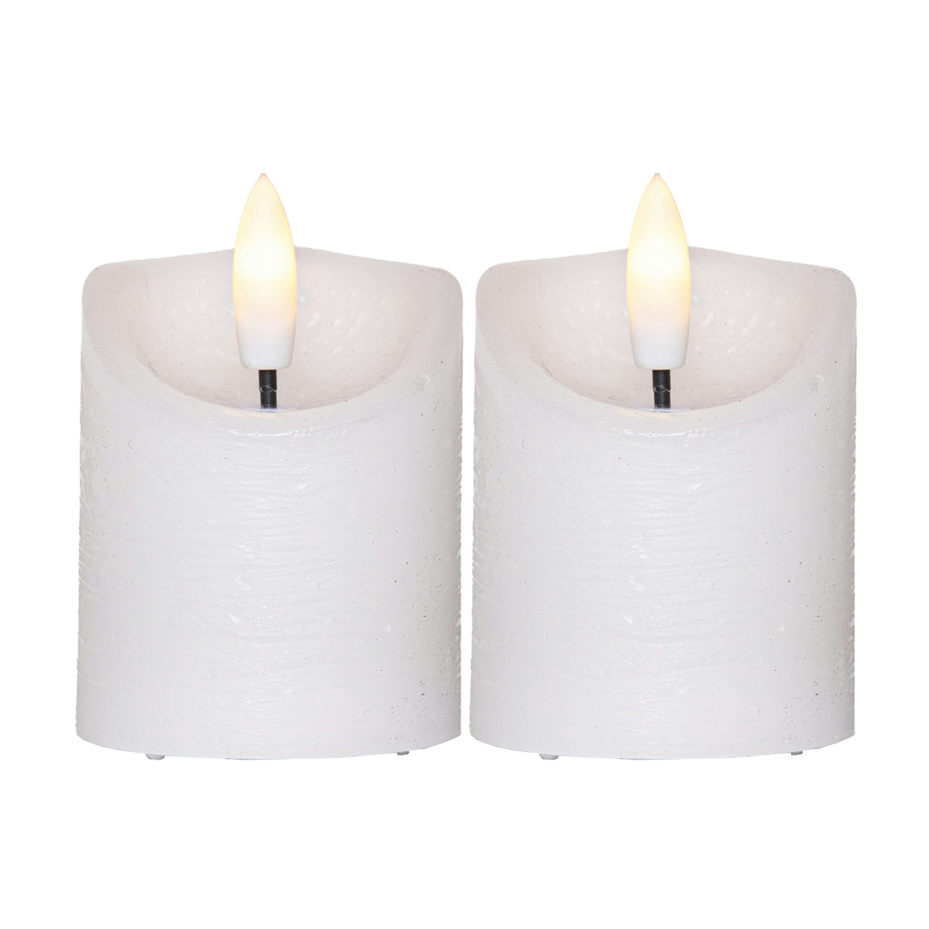 LED-Blockljus Star Trading Flamme Rustic 2-pack