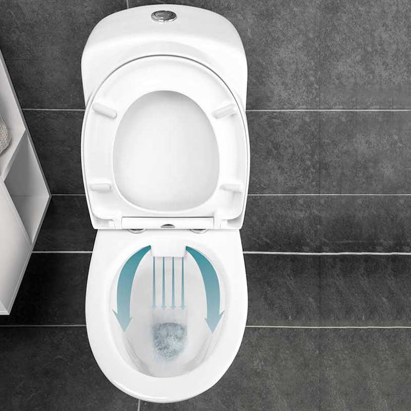 Toalettstol Noro Well No-Rim Exklusive Lock