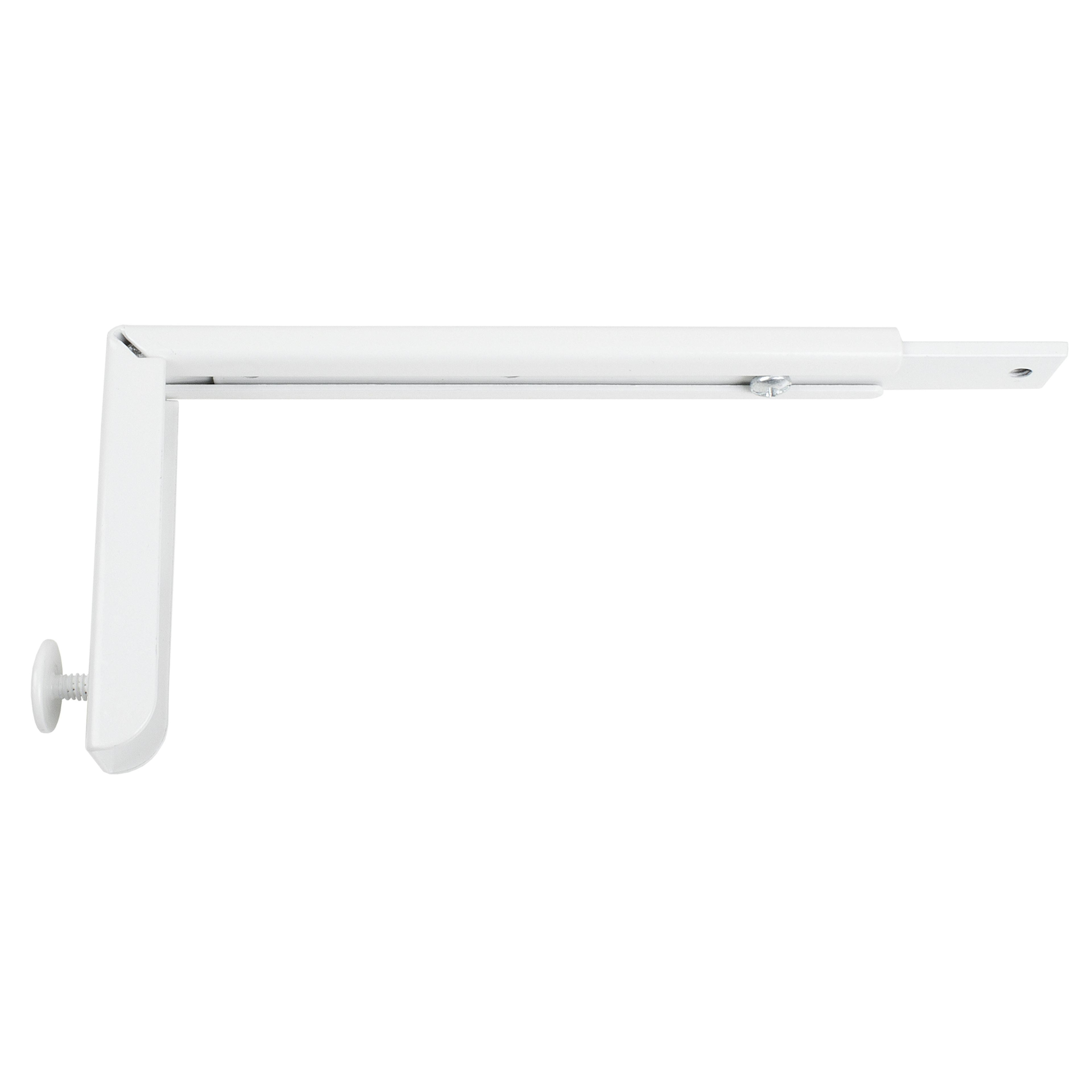 Gardintillbehör Kirsch Förstärkt Vinkel Elite-Skena Stöd Vit 20-30cm