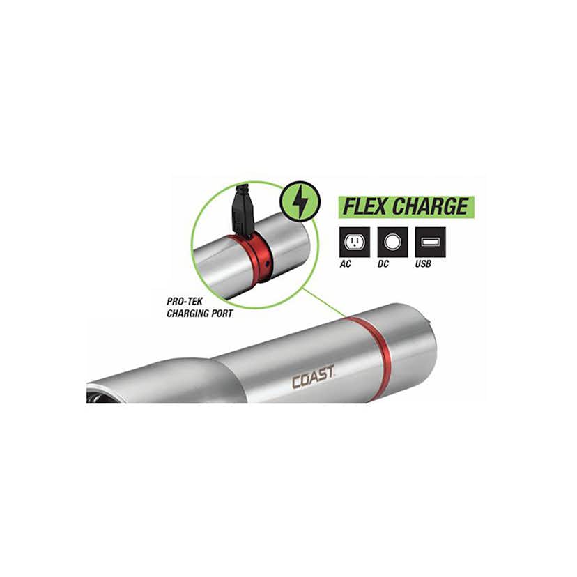 Ficklampa Coast A25R Uppladdningsbar 1000 Lumen PresentFörpackning