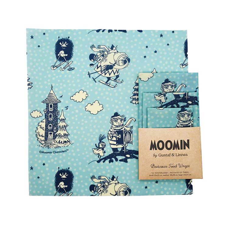 Bivaxinpackningar Gustaf & Linnea Moomin För Livsmedel 3-pack