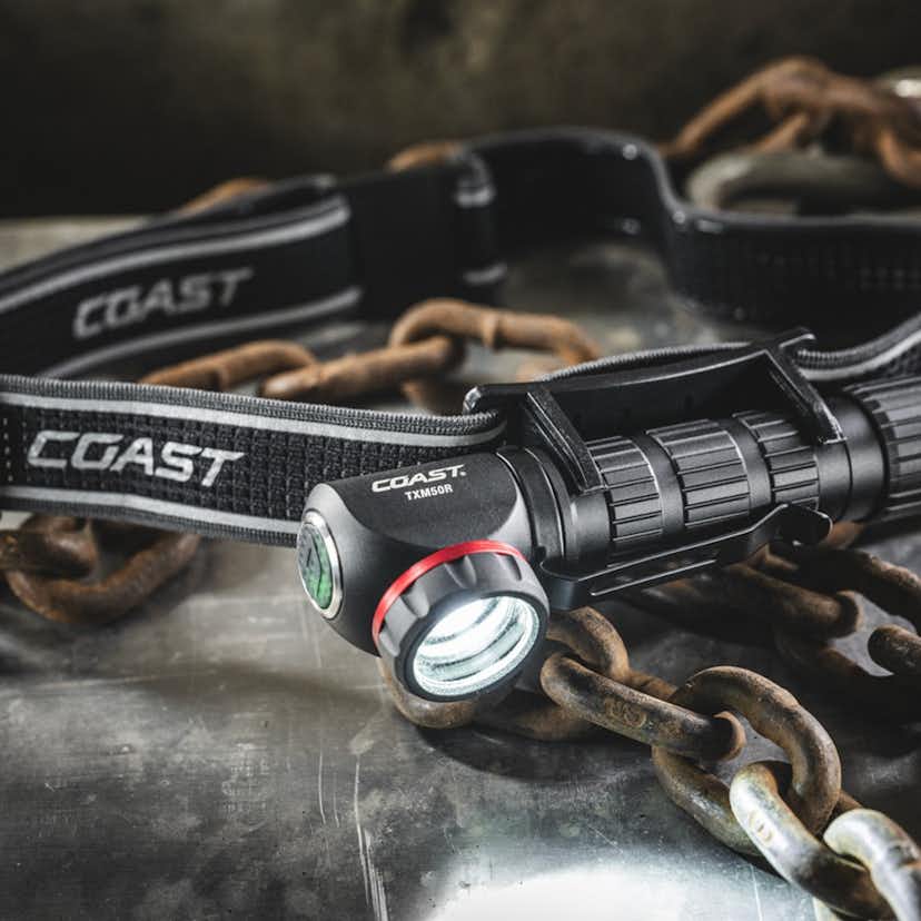 Pannlampa Coast Uppladdningsbar Txm50R 1250 Lumen