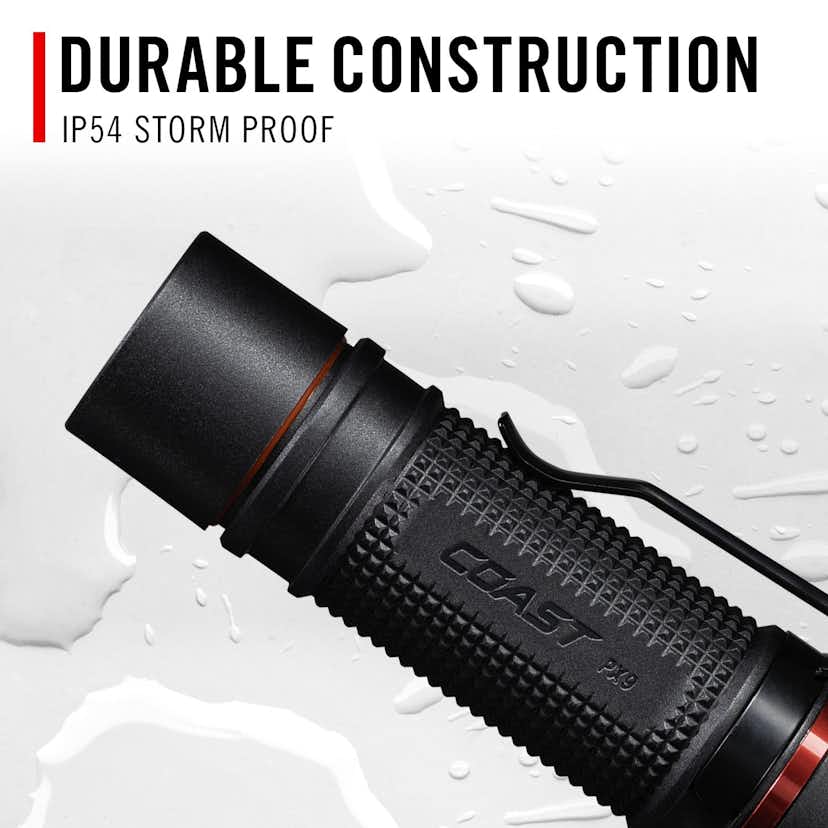 Ficklampa Coast Uppladdningsbar Px9R 1000 Lumen