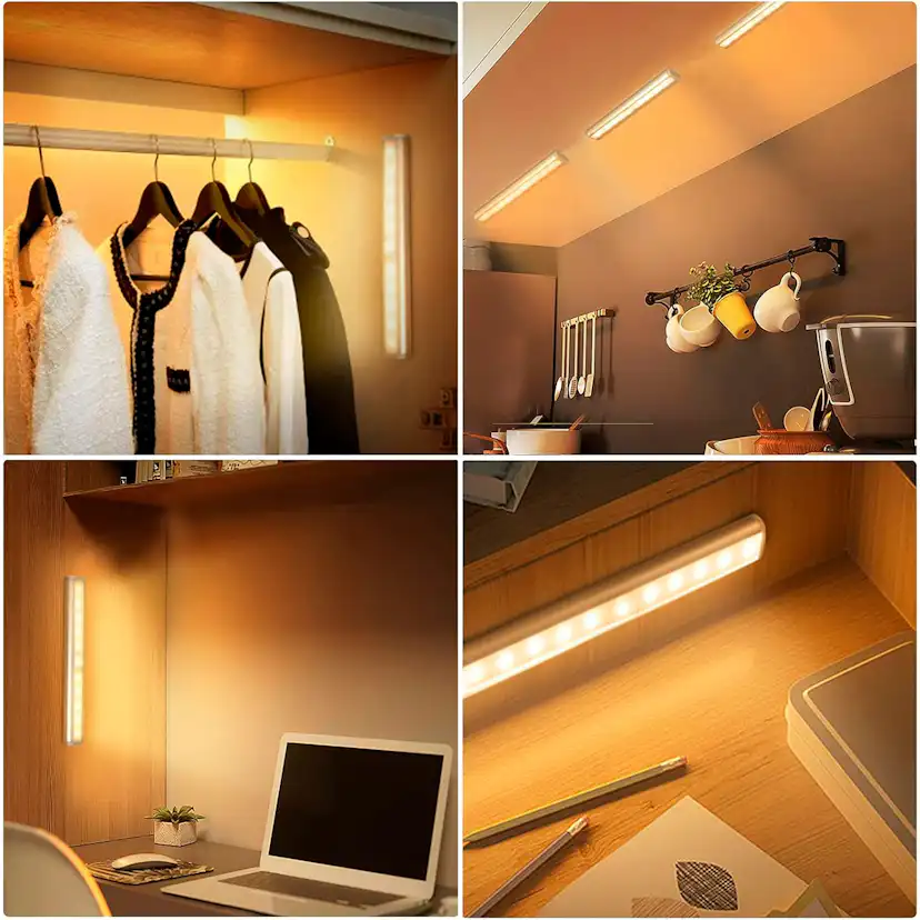 Skåpsbelysning Japcell LED med Rörelsesensor och Justerbar Färgtemperatur Uppladdningsbar