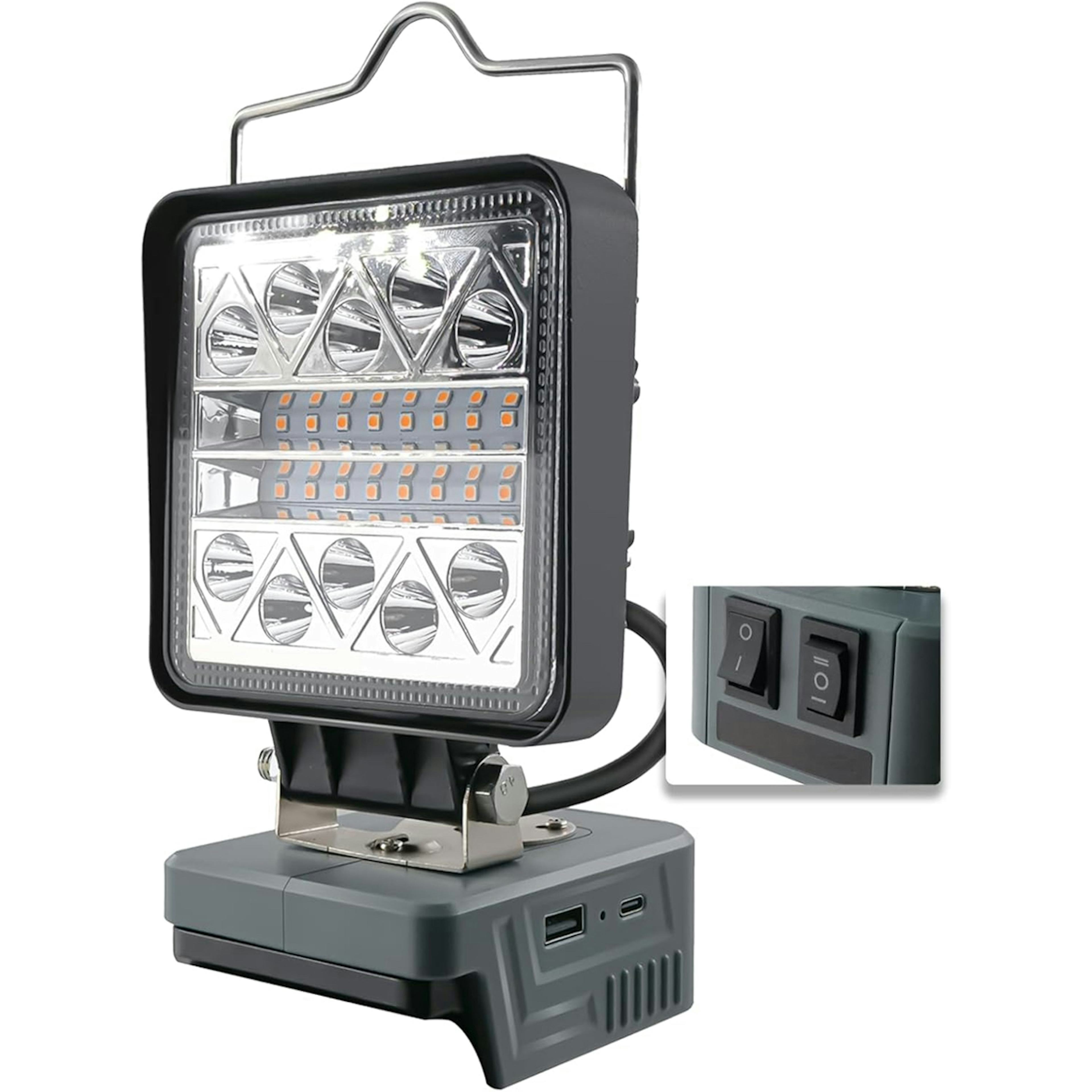 Arbetsbelysning Japcell LED 800–1800 Lumen för Bosch 18V Batteri Arbetslampa