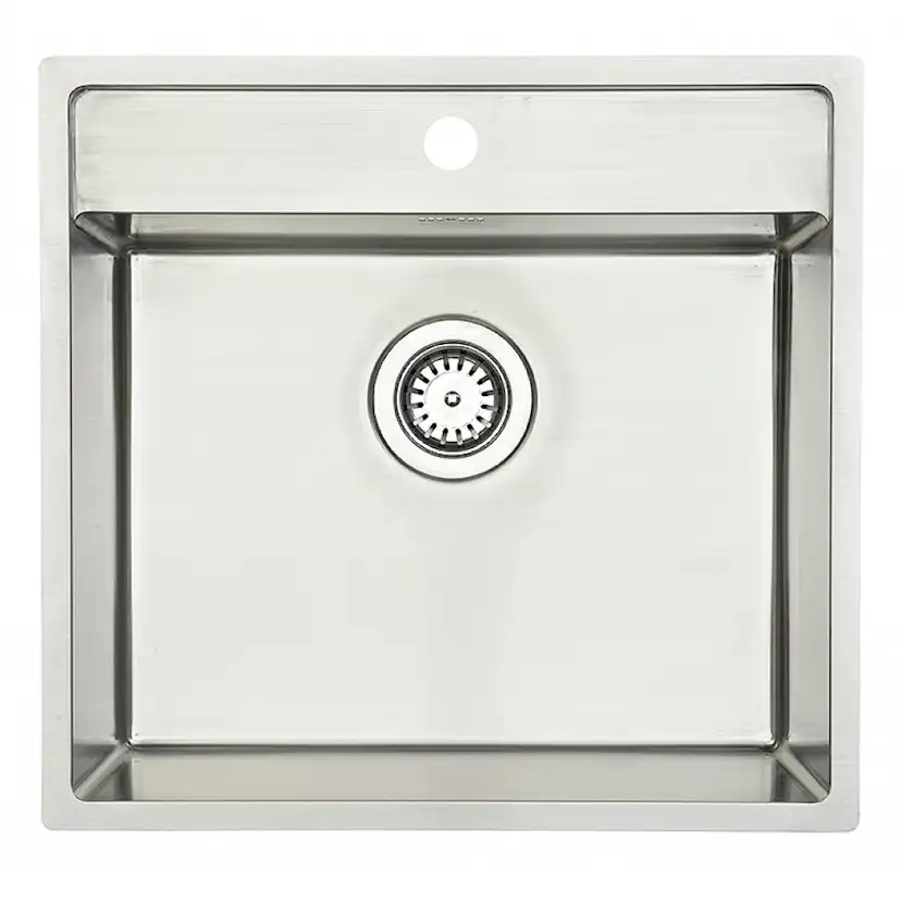 Diskho Lavabo Nexus 60 Rostfri 530 mm Enkel med Korgventil & Vattenlås