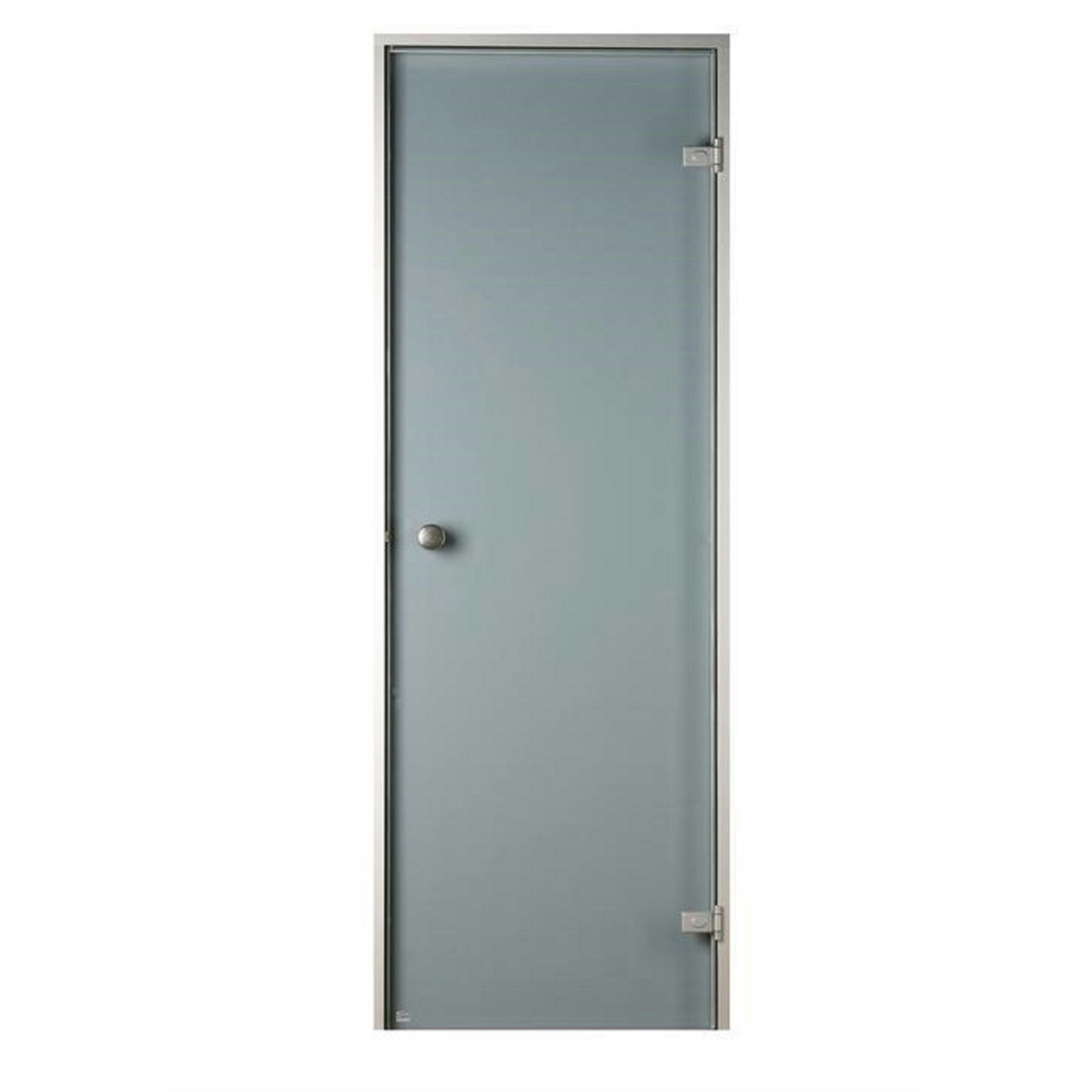 Bastudörr Sauna Sweden Aluminium Grå
