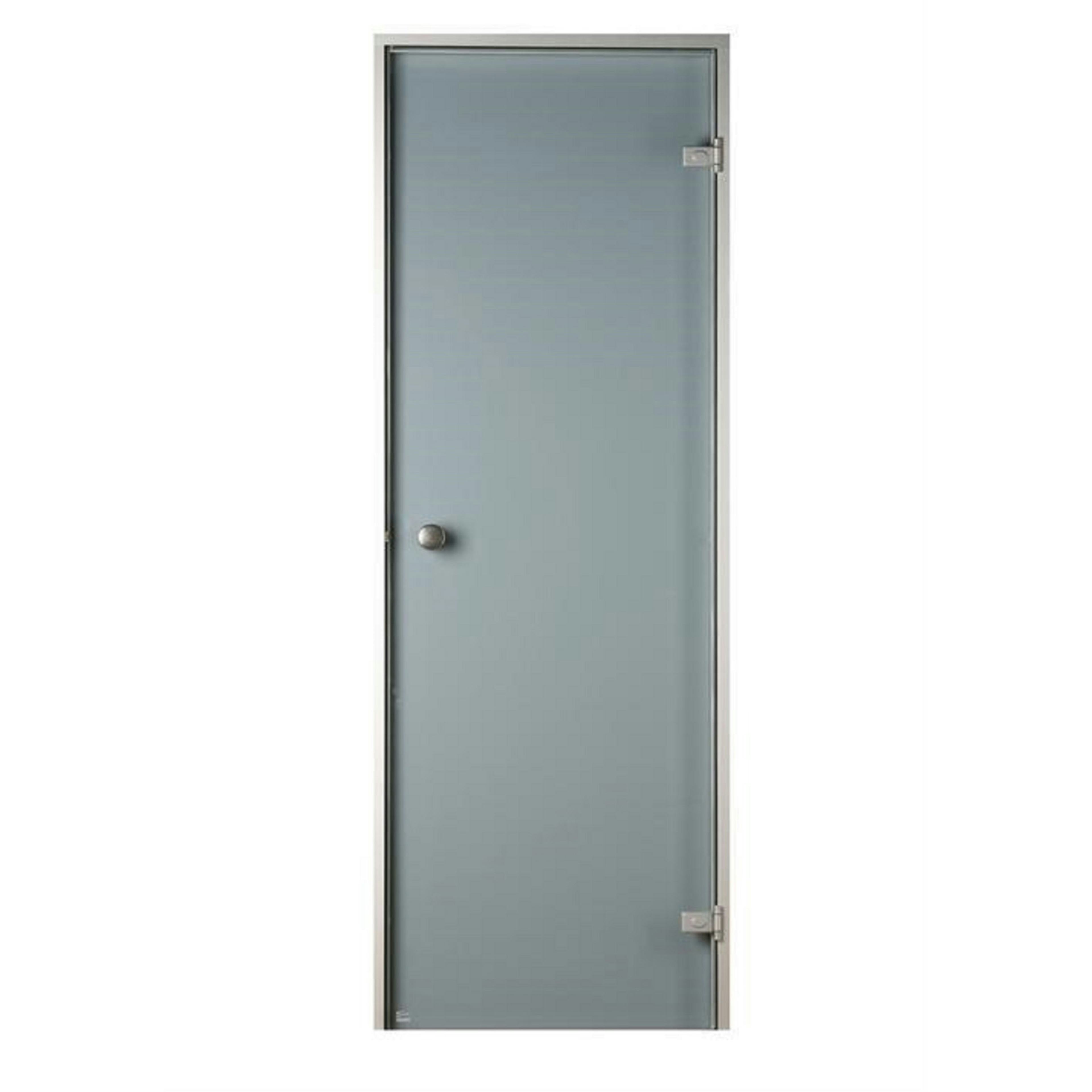 Bastudörr Sauna Sweden Aluminium Grå