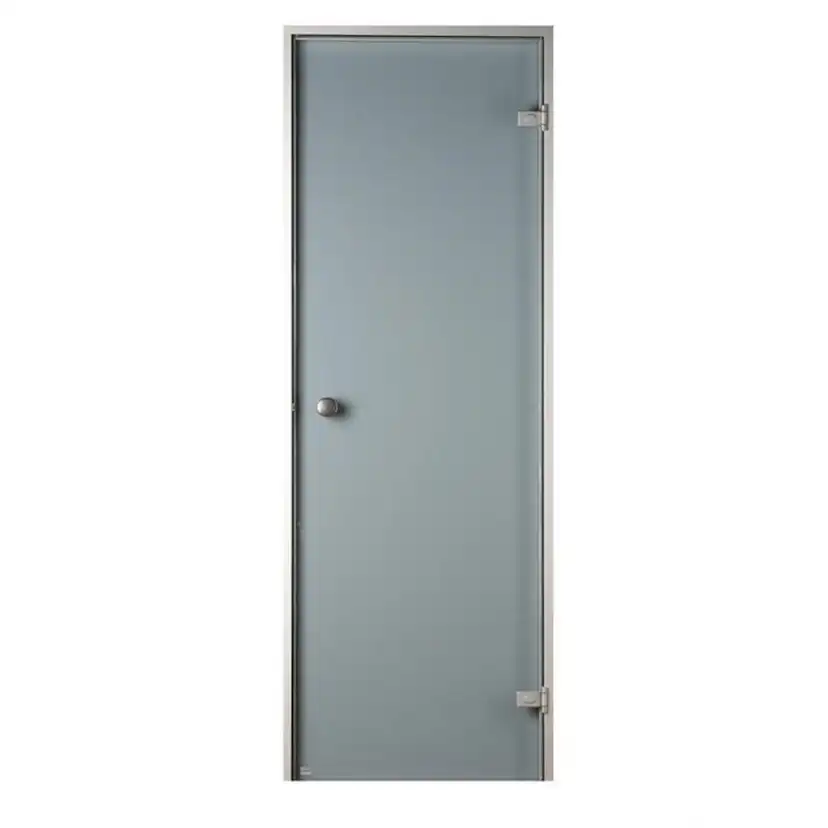 Bastudörr Sauna Sweden Aluminium Grå