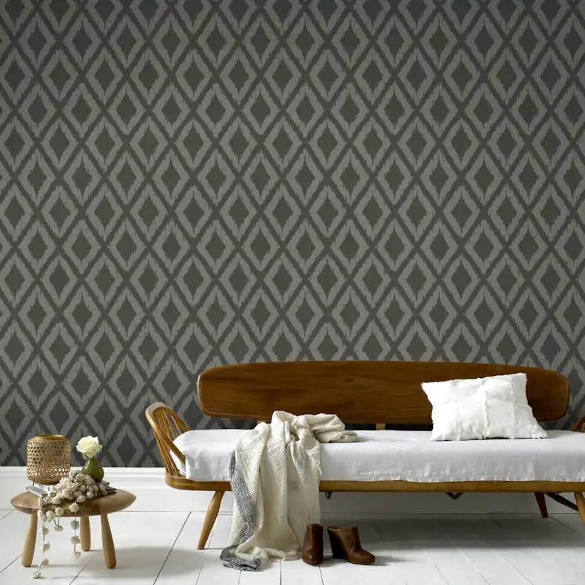 Tapet WOW Ikat Grå