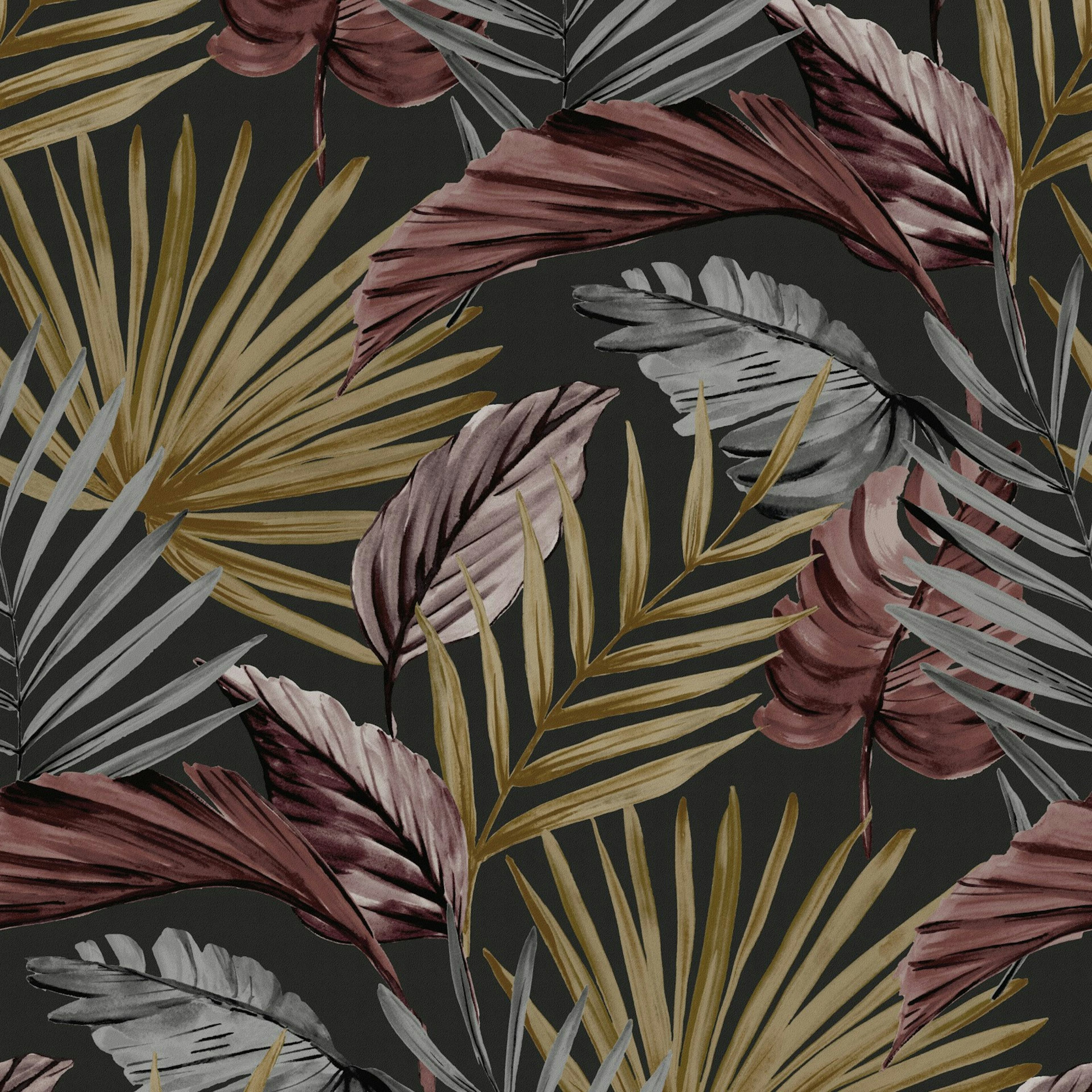 Tapet WOW Flow Svart/Röd/Brun