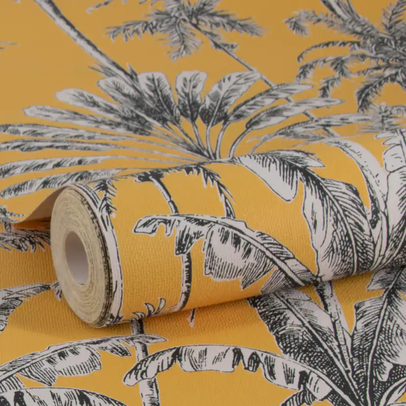 Tapet WOW Vintage Palm Mörk