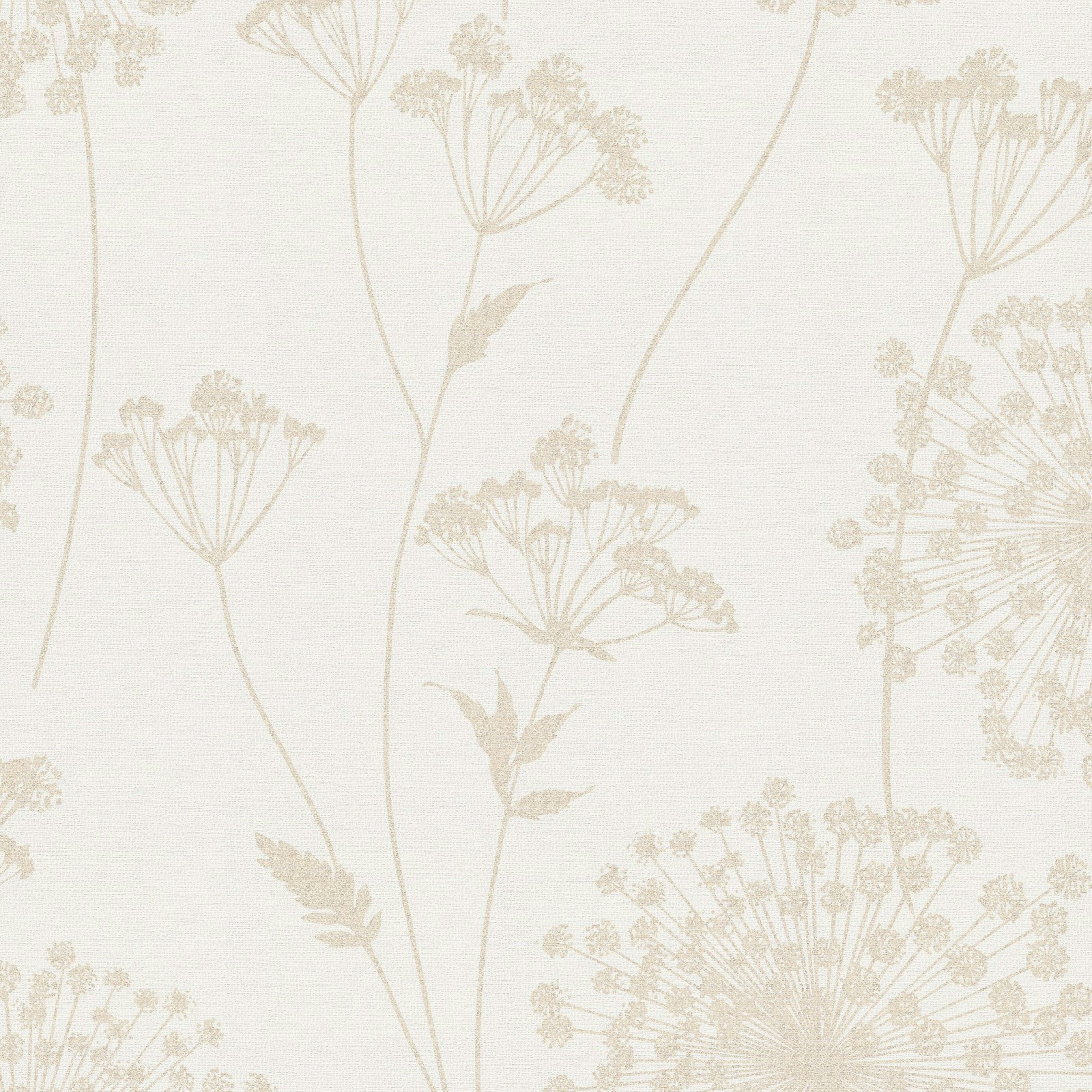 Tapet WOW Field Beige Blommor