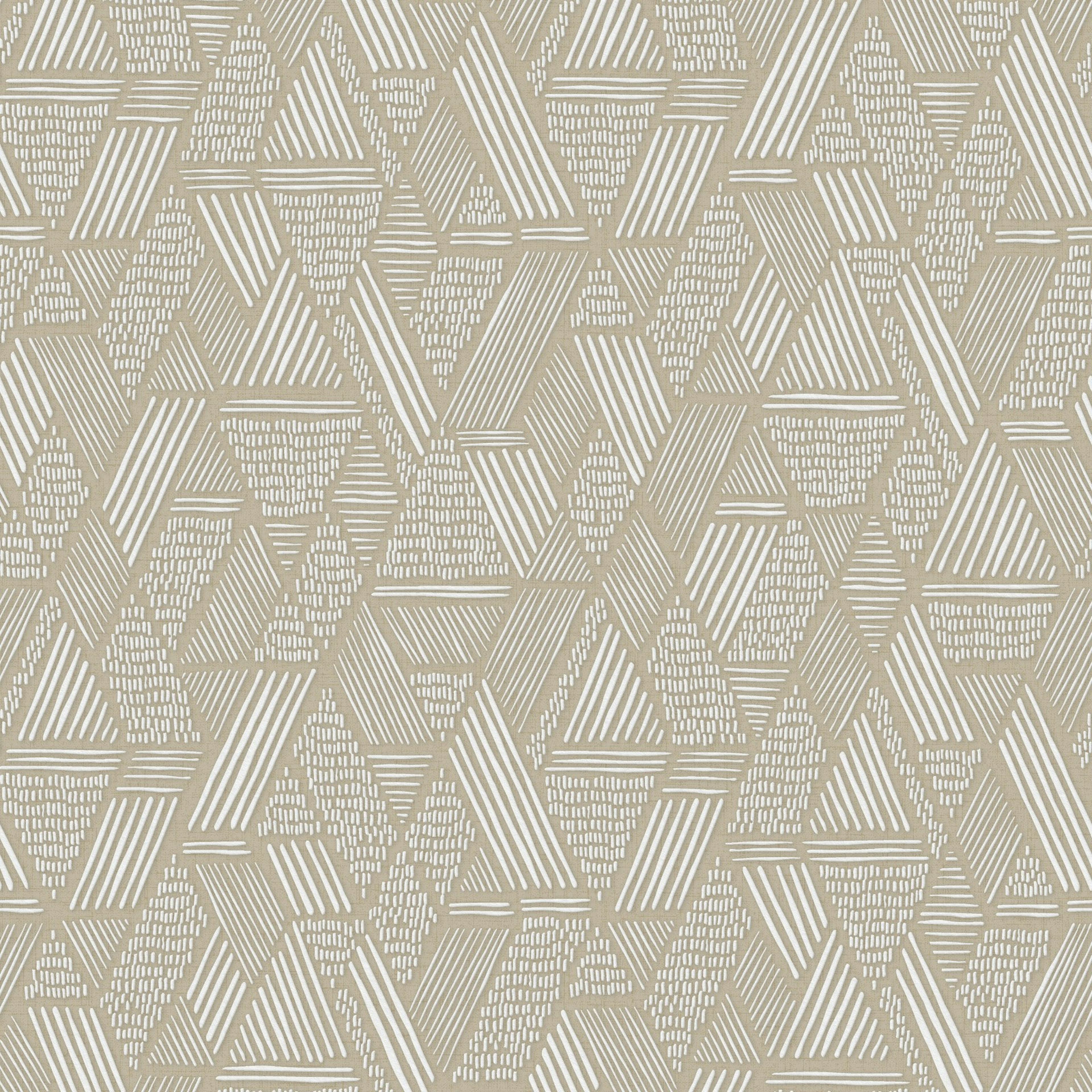 Tapet WOW Ethnic Stitch Naturligt