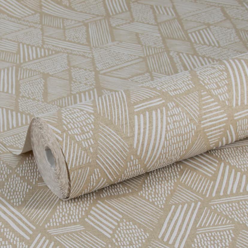 Tapet WOW Ethnic Stitch Naturligt