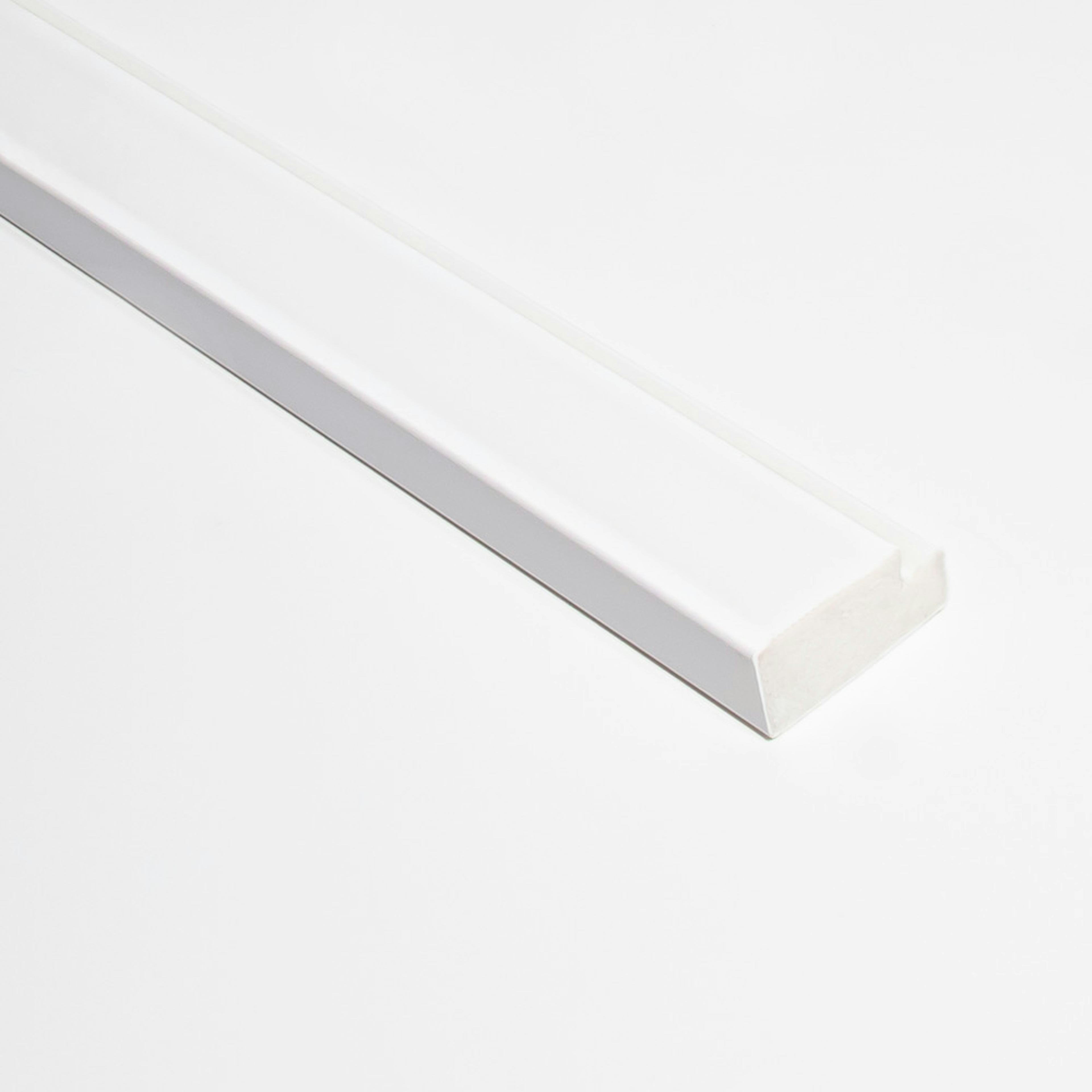 Avslutningslist Lamelio Infinity Olmo Vit Avslut 2,6 cm Höger