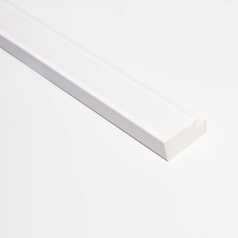 Avslutningslist Lamelio Infinity Olmo Vit Avslut 2,6 cm Höger