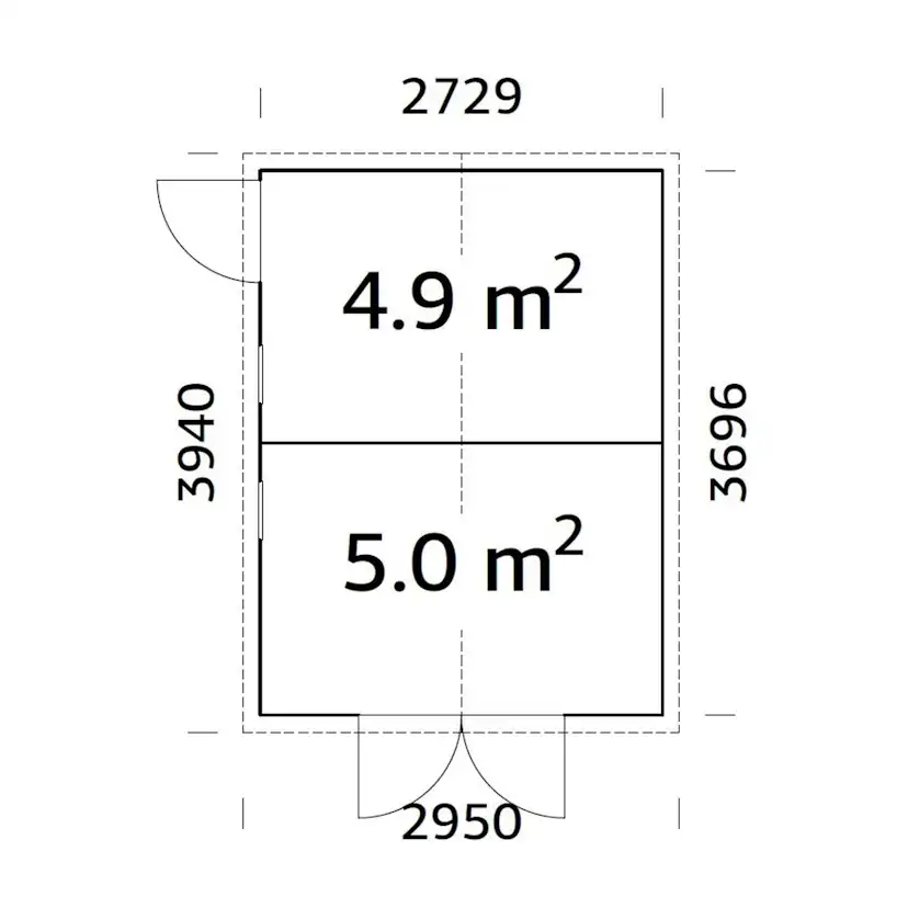 Förråd Palmako Dan 10,0 m2