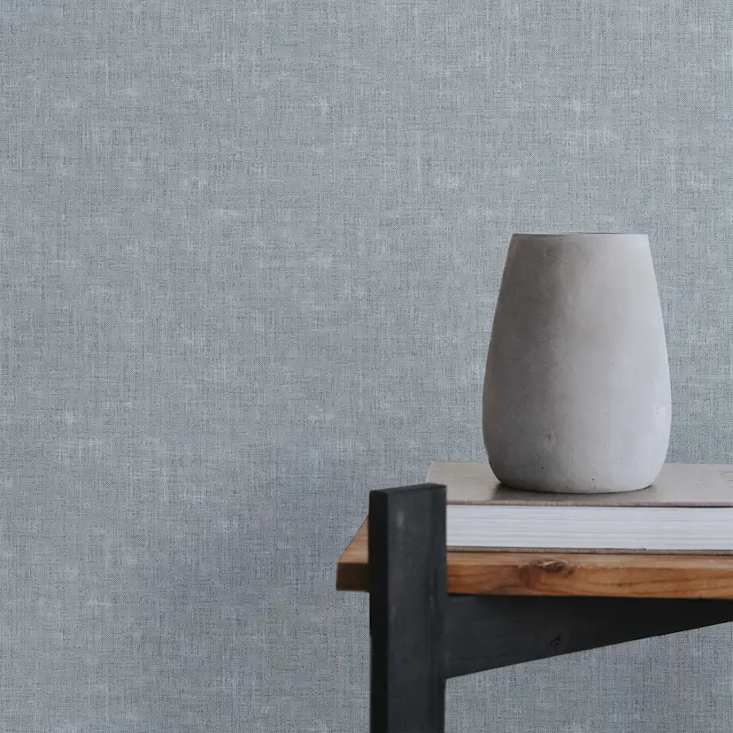 Tapet WOW Linne Glänsande Enfärgad Grön 10125465